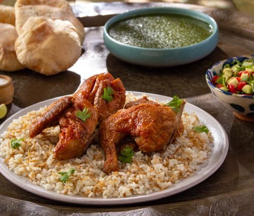 الملوخية المصرية بالدجاج
